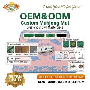 Tappetino Premium per Mahjong a Tema Oceanico, Antiriflesso, Resistente all'Acqua, Base Antiscivolo Rinforzata per Mahjong/Poker/Giochi da Tavolo - Product Image 4