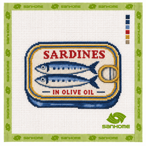 Lienzo de punto de cruz personalizado con malla de 13/18 <span class=keywords><strong>para</strong></span> bordado DIY de lujo en poliéster o algodón <span class=keywords><strong>para</strong></span> sardinas artesanales - Product Image 1