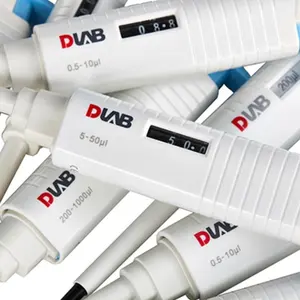 Pipet Autoklaf Mekanis Mikro Plus Dlab Volume Dapat Disesuaikan Saluran Tunggal