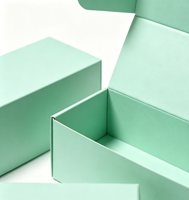 Boîte cadeau en papier kraft sur mesure avec plateau intérieur, emballage en carton écologique pour bougie et savon