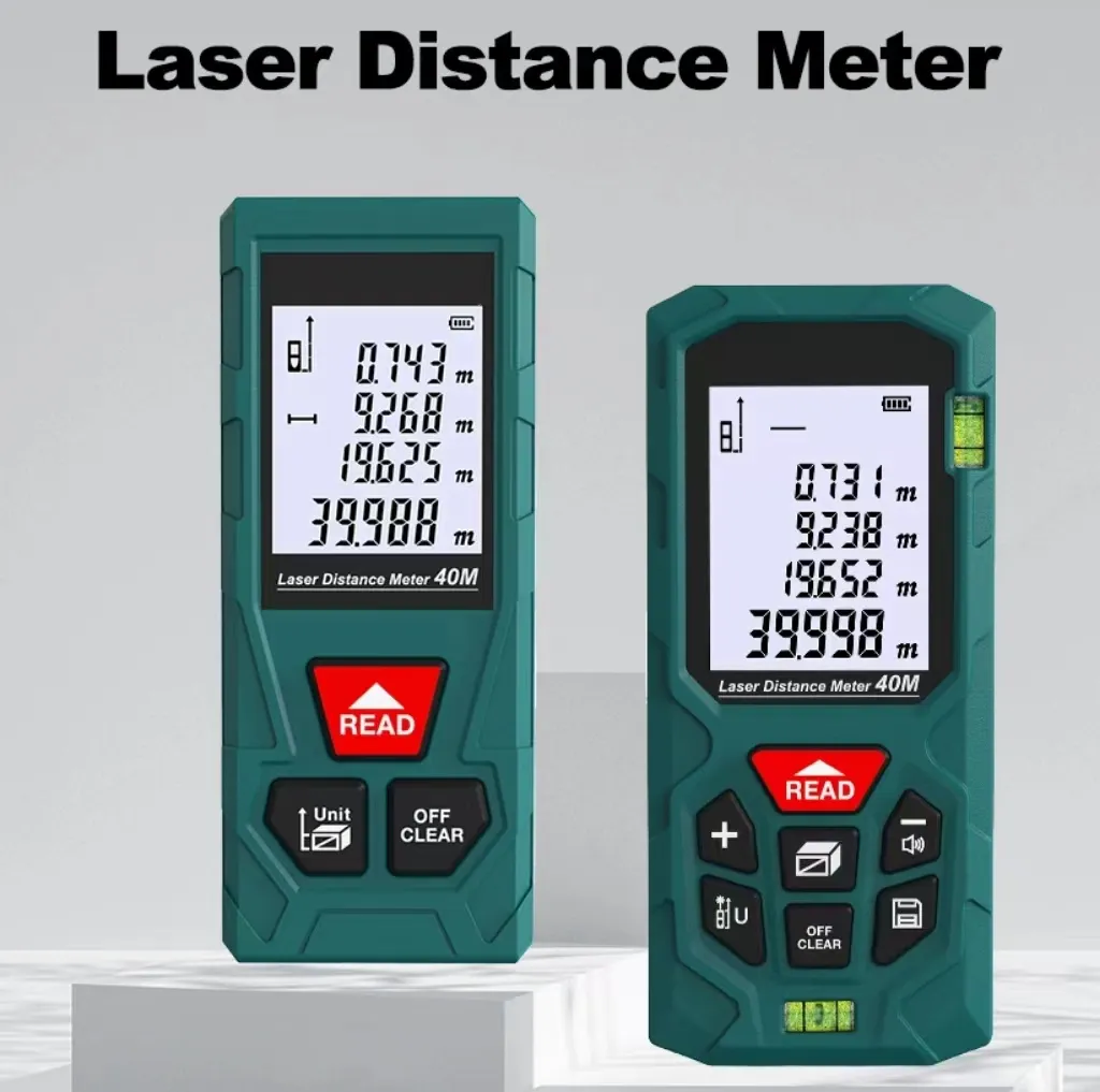 LCD Backlit hiển thị Laser Rangefinder khoảng cách Meter khoảng cách laser đo khoảng cách kỹ thuật số mét