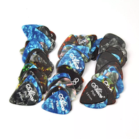 HEBIKUO En gros Médiators de guitare en celluloïd durables 0.71 / 0.81 / 0.96mm thermoformés pour Guitare, Basse, Violon, Ukulélé