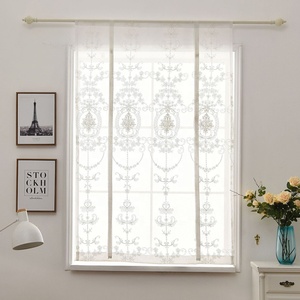 <span class=keywords><strong>Tende</strong></span> Romane Classiche Floreali Bianche per Finestre, <span class=keywords><strong>Tende</strong></span> <span class=keywords><strong>in</strong></span> <span class=keywords><strong>Tulle</strong></span> Ricamate Trasparenti - Product Image 2