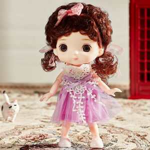 Bjd Mini 16Cm Búp Bê 13 Di Chuyển Khớp 1/8 Đa-Màu Nhãn Cầu Búp Bê Và Quần Áo Có Thể Ăn Mặc Cô Gái Tự Làm Đồ Chơi Quà Tặng Sinh Nhật - Product Image 5