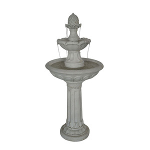 Vendite della fabbrica 2 cravatte fontana di acqua esterna in fibra di vetro cascata esterna di grandi dimensioni fontana per la casa - Product Image 4