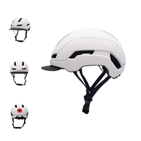 Casque de vélo de sécurité à technologie intégralement moulée pour adultes hommes femmes oem vélo équitation coque de protection casque de vélo avec bord