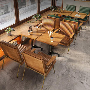 Xzy OEM Cuốn Sách Khu Vực Quầy Bar Tiếp Tân Da Sofa Cổ Điển Sắt Ăn Uống Ghế Mỹ Phong Cách Cafe Sữa Trà Cửa Hàng Sofa Bàn Và Ghế - Product Image 2