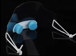 Masque transparent jetable écologique : anti-salive, élastique, respirant, sans plastique, idéal pour l'alimentation et la restauration, logo personnalisé - Product Image 2