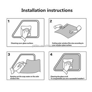 Rollo de Vinilo para Ventanas de Automóvil de 1.52*30m, 2 Capas, <span class=keywords><strong>Tinte</strong></span> para Ventanas de Automóvil con Protección UV, Anti-Reflejos y Anti-Explosión, Material PET, IR80% 90% 100% - Product Image 6