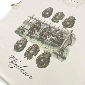 Camiseta sin mangas para hombre, estilo vintage, con estampado gráfico de los Tres Monos Sabios, diseño desgastado, de algodón, informal, estilo urbano, retro. - Product Image 5