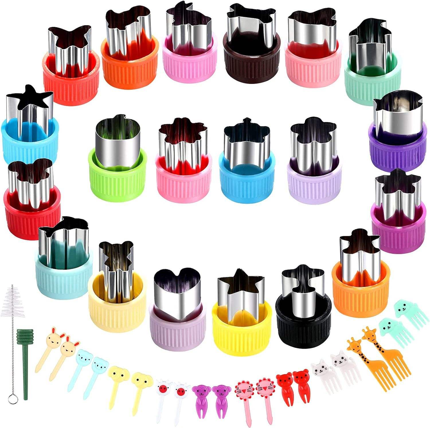 Color optional - 42-piece set of fruit cutting die