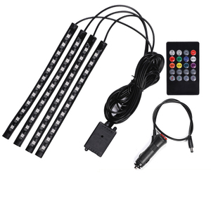 Kit d'éclairage LED multicolore pour intérieur de voiture avec contrôle par application, synchronisation musicale et étanchéité - Product Image 4