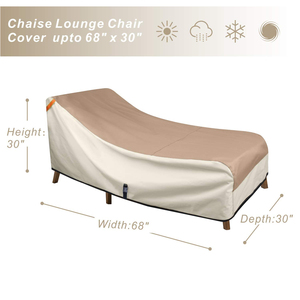 <span class=keywords><strong>Chaise</strong></span> <span class=keywords><strong>longue</strong></span> d'extérieur imperméable couvre 600D Patio Lounge Chair Cover - Product Image 2