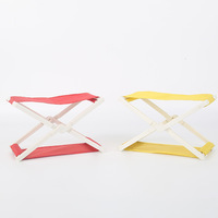 Nouvelle chaise en toile Portable d'oreiller de plage pliante extérieure pour la pêche et le Camping petit tabouret Portable tabouret de Camping triangulaire