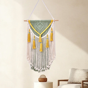 <span class=keywords><strong>Tapiz</strong></span> Rectangular Bohemio Tejido a Mano Personalizable <span class=keywords><strong>para</strong></span> Colgar en la <span class=keywords><strong>Pared</strong></span> de la Sala de Estar, Dormitorio, Habitación <span class=keywords><strong>Infantil</strong></span> u Hotel - Product Image 2