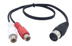 Cable Adaptador de Audio de 5 Pines DIN Macho a 2 RCA Hembra para Sistemas Electrofónicos <span class=keywords><strong>Bang</strong></span> & <span class=keywords><strong>Olufsen</strong></span>, Naim, Quad.Stereo, Nuevo - Product Image 5