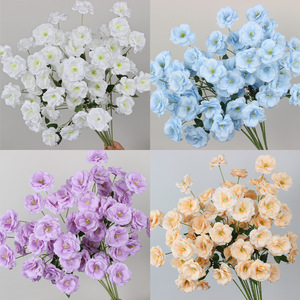 Flores Artificiales de Gardenia, 6 Cabezas, Flor de Seda para Decoración de Bodas, Arreglos para Pasillos - Product Image 4