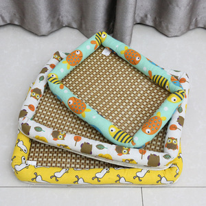 แผ่นรองนอนสัตว์เลี้ยงราคาส่ง แผ่นรองทำความเย็นสำหรับสุนัข ระบายอากาศได้ดี ใช้ได้กับบ้านสัตว์เลี้ยง แผ่นรองนอนหวายสำหรับแมว - Product Image 5