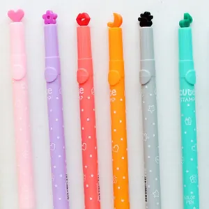 Yüksek kaliteli şeker renk Kawaii Highlighters mürekkepleri damga kalem yaratıcı işaretleyici kalem