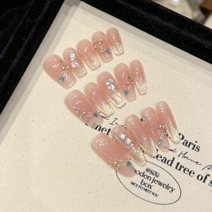 Uñas Postizas <span class=keywords><strong>de</strong></span> Gel Suave XL, Uñas Artificiales <span class=keywords><strong>de</strong></span> Bailarina, Reutilizables, Ojos <span class=keywords><strong>de</strong></span> Gato, Uñas Postizas Francesas Ligeras, Uñas Acrílicas - Product Image 1