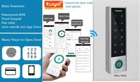 Sistema de Control de Acceso a Puertas con Huella Dactilar Biométrica Wifi para Android e IOS, Software Tuya, Llave Táctil, Tarjeta IC&ID, NFC