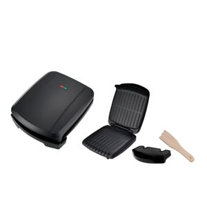 Presse Bbq plate à 4 tranches et couvercle à ouverture facile avec stockage de poussière/vidange d'huile Gril à faible teneur en matières grasses Grill Panini de contact portable - Product Image 2