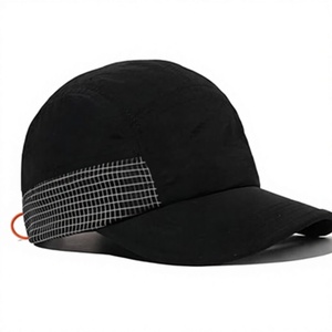 <b>Black</b> <b>Mesh</b> Trucker Cap Unisex Adjustable 6-Panel Outdoor Casual Hat Breathable Waterproof Spring Summer Wear - Product Image 1
