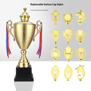 Coupe <span class=keywords><strong>de</strong></span> trophée en métal plaqué or <span class=keywords><strong>De</strong></span> <span class=keywords><strong>Mo</strong></span> TM-A en gros, personnalisable avec gravure, pour récompense <span class=keywords><strong>de</strong></span> champion, événements scolaires, clubs sportifs, événements sportifs d'entreprise, vainqueurs - Product Image 1