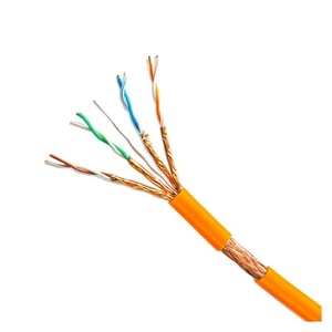 Câble de données Cat7 23AWG UTP blindé S/STP Ethernet Catégorie <span class=keywords><strong>7</strong></span> SFTP FFTP Chaque paire de câbles de communication d'isolation FPE Rouleau - Product Image 5