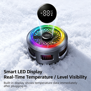 UGREEN LP1012 พัดลมระบายความร้อนโทรศัพท์แบบแม่เหล็ก 30W TEC Semiconductor พร้อมหน้าจอแสดงผล RGB สำหรับเล่นเกมและไลฟ์สด - Product Image 3