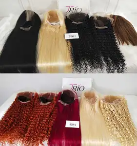 Perruque Lace Frontal Wig suisse 13x6 Full HD 360, perruques brésiliennes de cheveux humains vierges avec fermeture frontale pour femmes noires, vente en gros