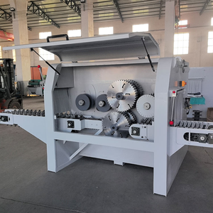 Scie à refendre multi-lames robuste pour la coupe de bois de chauffage/bois d'œuvre, machine automatique de découpe de bois à alimentation verticale par chaîne - Product Image 6