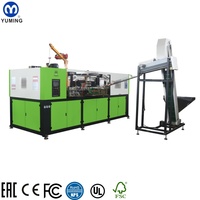 Machine de soufflage par étirage linéaire à 4 cavités entièrement automatique avec moteur Delta pour bouteilles d'eau minérale PET de 1L, certifiée CE