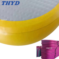 Piste de gymnastique gonflable 10m x 2m x 20cm pour cheerleading, gymnastique, clubs, studios de danse, programmes mobiles et usage domestique