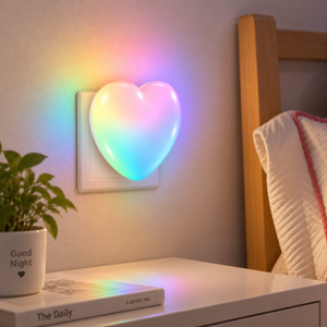 Luz Nocturna LED RGB para Ayudar al Sueño del Bebé, Lámpara de Noche Inalámbrica con Sensor de Luz Automático para Dormitorio Infantil - Product Image 2