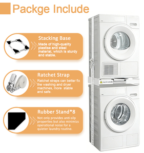 Kit de superposition pour lave-linge et sèche-linge W518, kit de superposition pour lave-linge/sèche-linge - Product Image 5