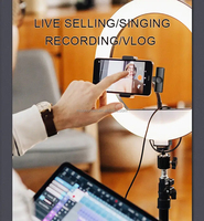 Nouveau K11 Pro Podcast Mic Revers Sans Fil Professionnel K9 Mini Lavalier Microphone Sans Fil pour Android iphone Téléphone Mobile youtube