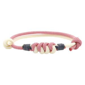 Personnalisation de petits lots Logo gravé accepté plus de couleurs Nœud nautique corde <span class=keywords><strong>ancre</strong></span> Bracelet hommes - Product Image 3