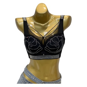 Soutien-gorge grande taille avec ou sans armature, style français, maintien de la poitrine, sexy, fin, lingerie pour femmes à forte poitrine, réglable - Product Image 5