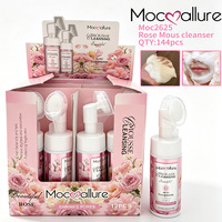 Mousse Nettoyante Parfumée à la Rose en Promotion – Nettoyage en Profondeur, Élimination des Impuretés et du Surchargement Sébum, Hydratation, Contrôle du Sébum, Réduction des Pores, Mousse Visage à la Glycérine
