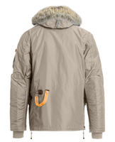 Veste extrême détachable en duvet d'oie avec capuche en fourrure de haute qualité personnalisée grande taille pour hommes