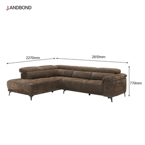 <span class=keywords><strong>Canapé</strong></span> <span class=keywords><strong>d</strong></span>'<span class=keywords><strong>angle</strong></span> multifonctionnel moderne 4 places en cuir véritable, inclinable électriquement, pour hôtel, complexe hôtelier, luxe - Product Image 2