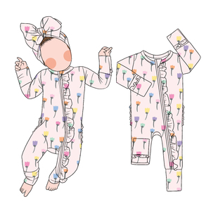 Nuovo modello di moda stampa personalizzata pagliaccetto con cerniera Design primavera autunno <span class=keywords><strong>abbigliamento</strong></span> morbido - Product Image 4