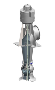 Pompe verticale pour le traitement des eaux usées, résistante à la corrosion - Product Image 3