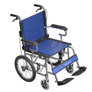<span class=keywords><strong>Silla</strong></span> de Ruedas Plegable Comfort Ride Azul, Llantas de Aire con Absorción de Impactos de 16 Pulgadas, Asiento de Malla Transpirable Azul, Marco de Acero al Carbono, Plegado en un Solo Paso - Product Image 2