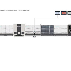 Ligne de production automatique de vitrage isolant à haute productivité, puissance 32 kW, fonction de lavage et de séchage du verre, composant principal du moteur - Product Image 1