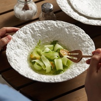 Grand bol profond japonais haut de gamme en céramique de haute qualité pour nouilles à salade ramen-pour restaurants occidentaux hôtels usage privé