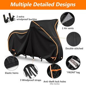 Telo Coprimoto JKCOVER 420D in Cotone, Impermeabile, Antivento, Protezione UV, Resistente, per Indian Scout 101 Rogue <span class=keywords><strong>Sixty</strong></span> - Product Image 6