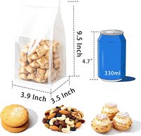 Sacs d'emballage alimentaire en papier kraft gaufré personnalisé/PE composite, résistants à la graisse et de qualité alimentaire