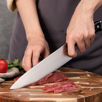 Couteau à viande de haute qualité de 8 pouces en acier inoxydable allemand 1.4116, couteau de chef de cuisine tranchant